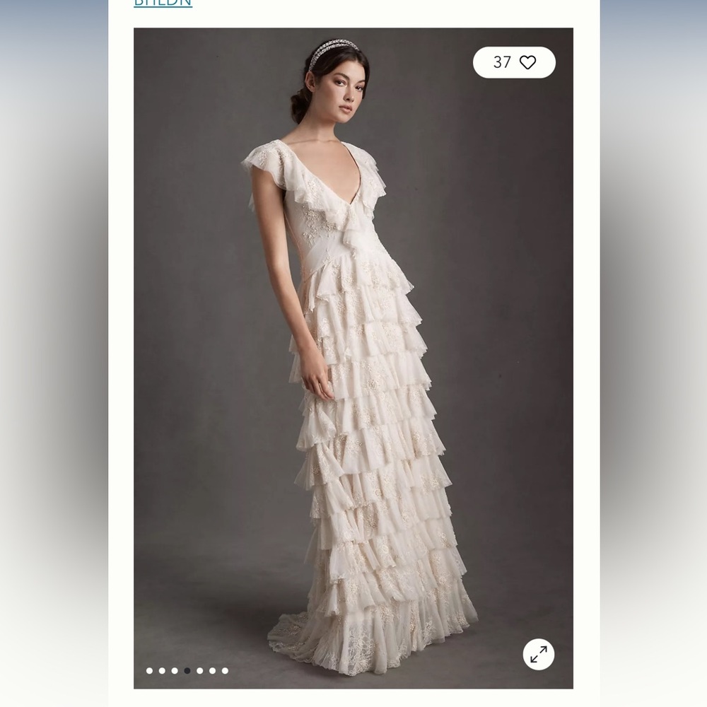 Anthropologie BHLDN Larke Gown wedding dresss